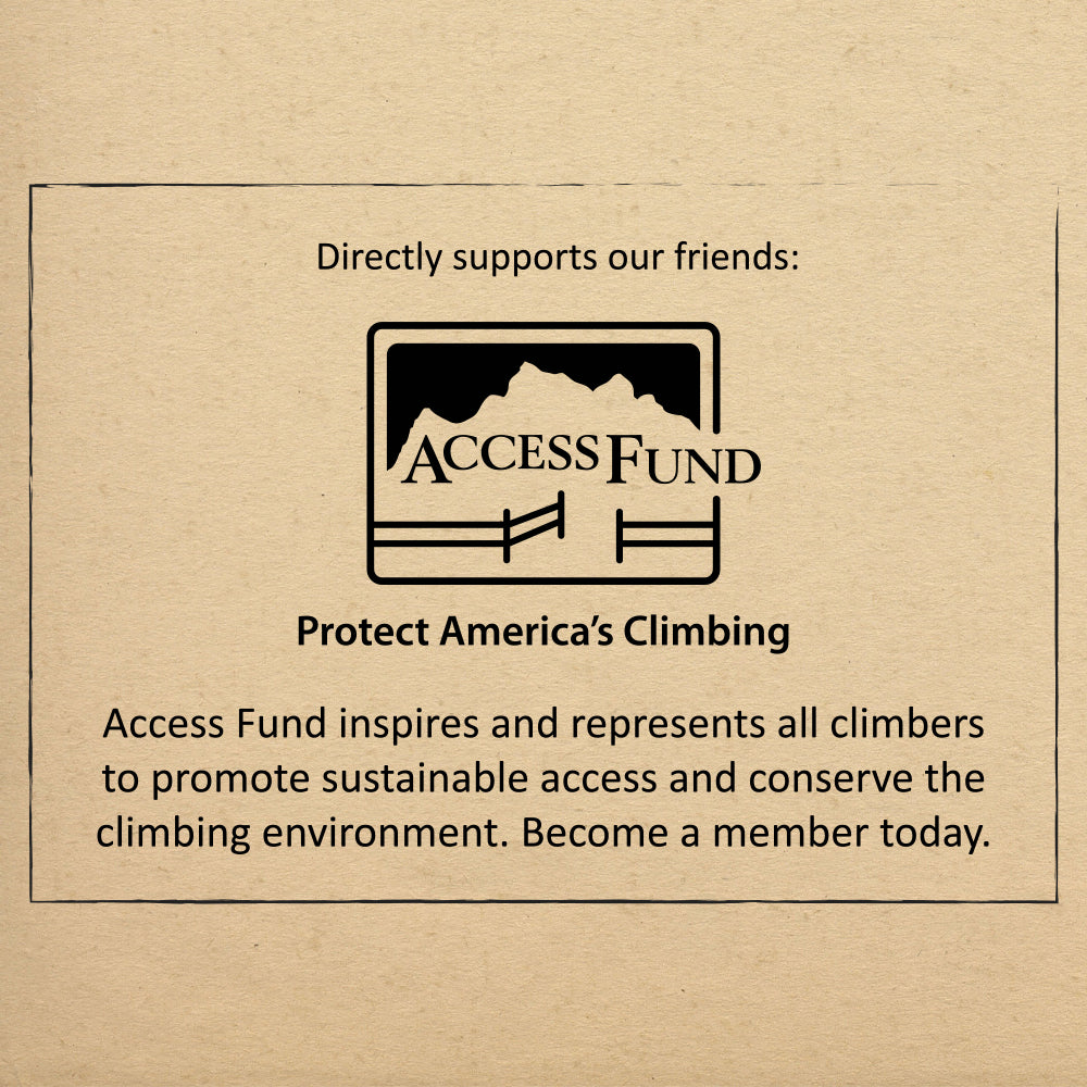 Directly supports our friends at Access Fund